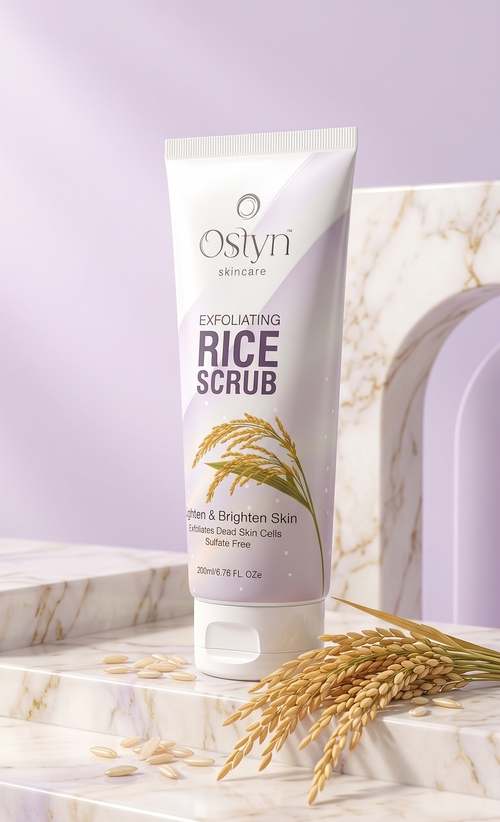 Ostyn Exfoliating Rice Scrub – Lighten & Brighten Skin
