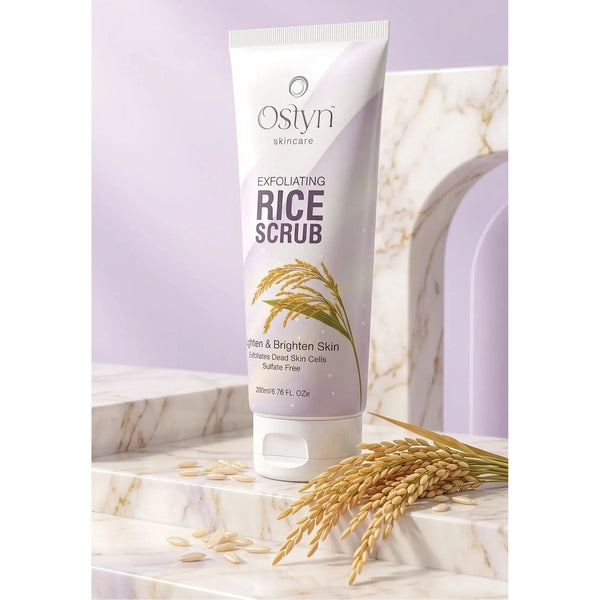 Ostyn Exfoliating Rice Scrub – Lighten & Brighten Skin