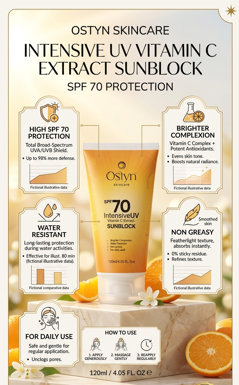 Ostyn SPF 70 Intensive UV Sunblock – Vitamin C Extract