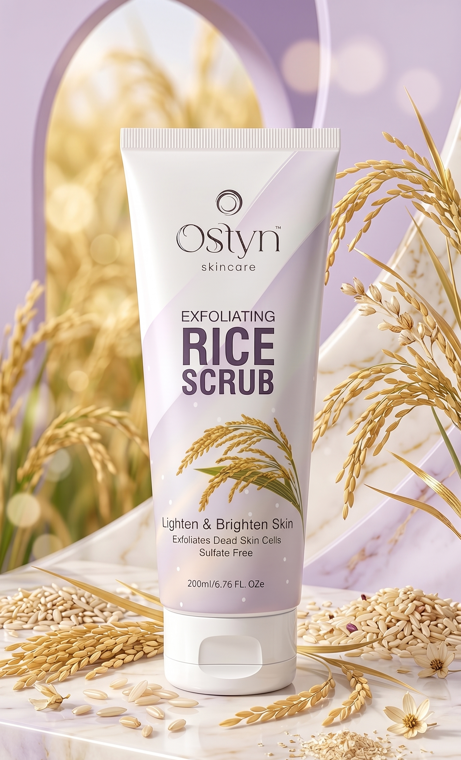 Ostyn Exfoliating Rice Scrub – Lighten & Brighten Skin