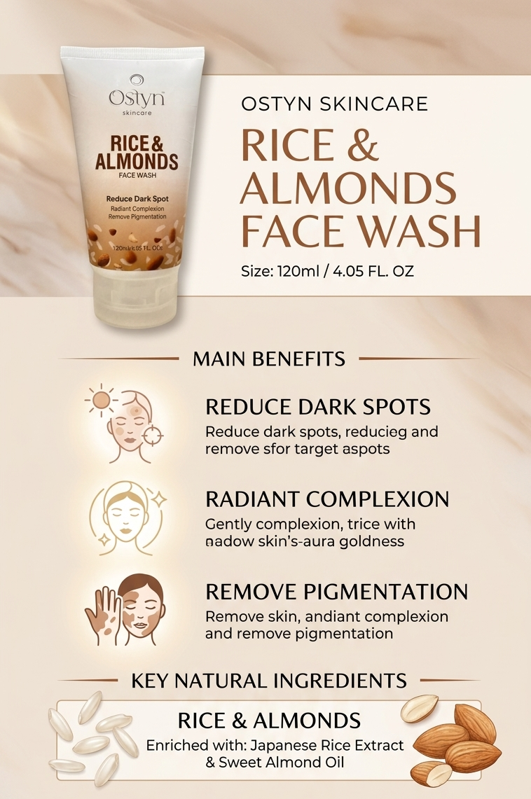 Ostyn Rice & Almonds Face Wash