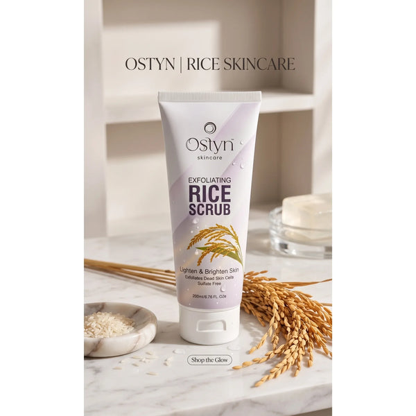 Ostyn Exfoliating Rice Scrub – Lighten & Brighten Skin