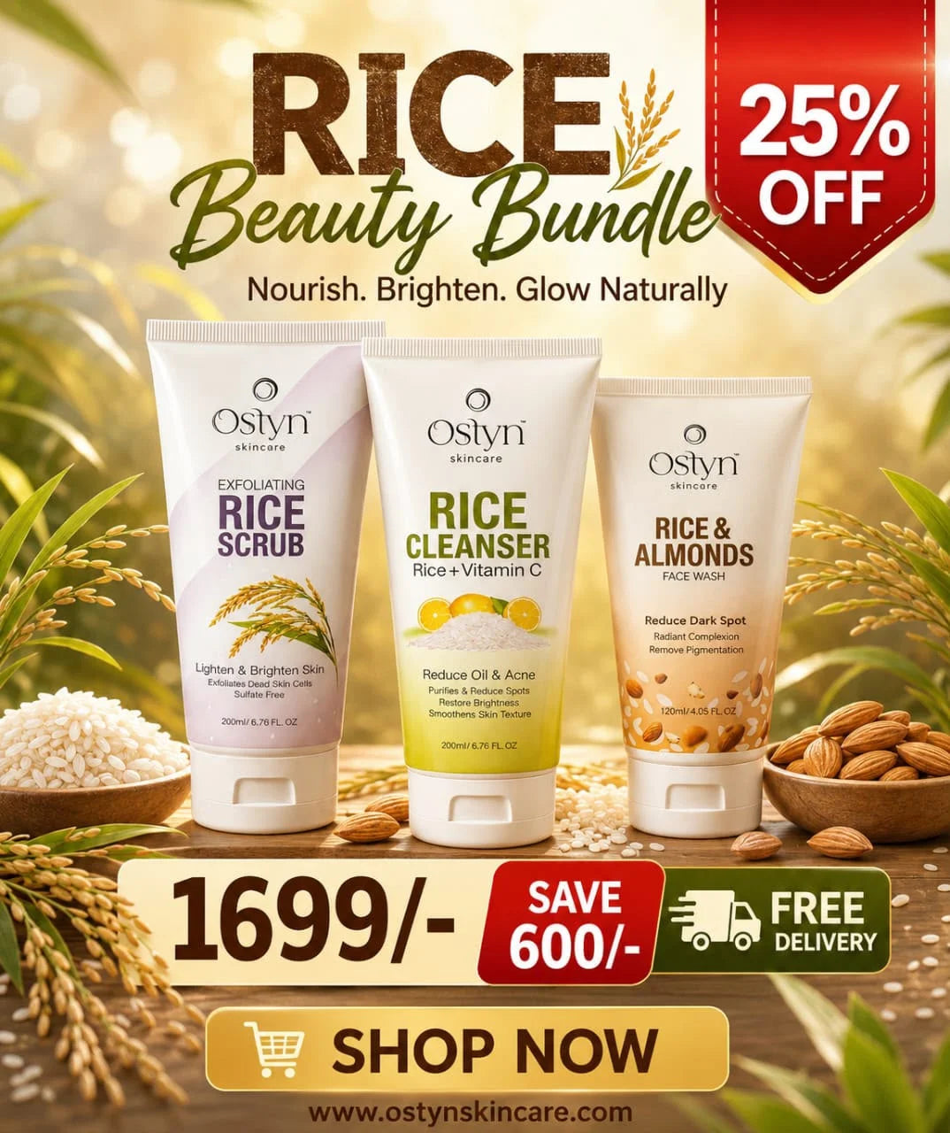Premium Rice Bundle For All Skin Types